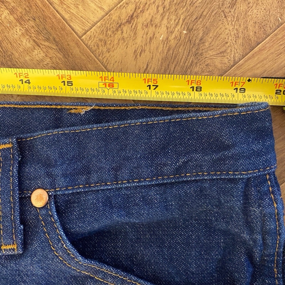Wrangler Cowboy Cut Jeans Mens 40x32 Blue Original Fit Straight Leg 13MWZPW - Picture 4 of 5